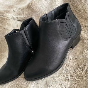 Torrid, size 8WW, black ankle booties, brand new, never worn.